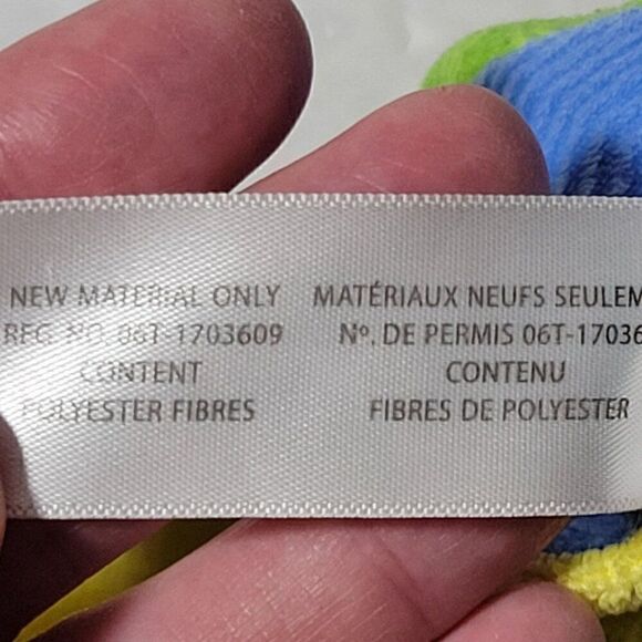 Taggies Baby Lovey Bunny Rabbit Patchkin Pals Security Blanket Plush Toy 14x14 - Picture 12 of 13